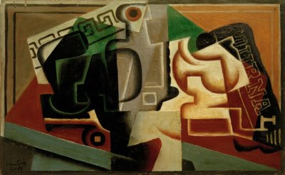 Glass and Carafe by Juan Gris